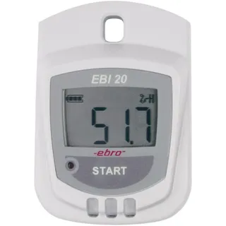 EBRO 1601-0044-Z EBI 20-TH1 Multi-Datenlogger Messgröße Luftfeuchtigkeit, Temperatur -30 bis +70 °C 0 bis 100 % rF
