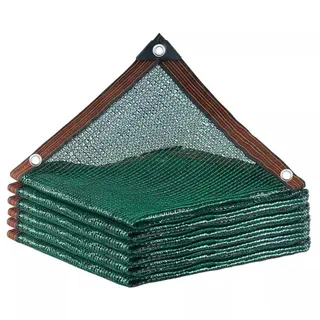POCHY Schattierungsnetz 60% Schattennetz mit Ösen Gewächshaus Schattiernetz Sonnensegel Pflanze Sonnenschutz Sonnenschutznetz für Garten Außen Hof Dach (Color : Green, Size : 2x6m)