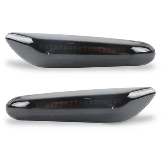 SLPRO LED SEITENBLINKER SCHWARZ SMOKE Passend FÜR BMW 5er E60 E61 X1 X3 Seiten-Blinker