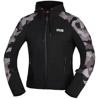 IXS Moto Camo Motorrad Textiljacke Schwarz/Mehrfarbig XL