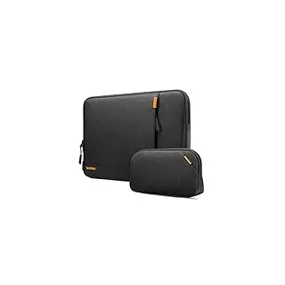 tomtoc 360° Laptop Tasche Hülle für 14-Zoll MacBook Pro M5 Pro/Max (2026), M5/M4/M3/M2/M1 A3434 A3112 A3401 A3185 A2992 A2918 (2025–2021), Wasserabweisend Laptophülle mit Zubehör Tasche