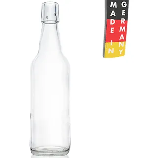 Bügelverschlussflasche 0,5 l weiß LM