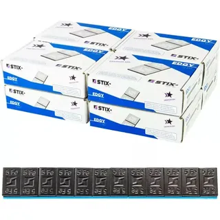 400 Streifen STIX Klebegewichte 60G (12x5G), Stahl, verzinkt, schwarz