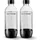 Tritan-Flasche 2 x 1 l schwarz