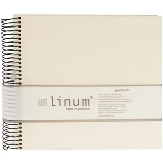 Goldbuch Spiralalbum Linum 20x20 40 beige Seiten beige
