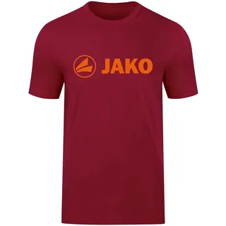 Jako T-Shirt Promo weinrot/neonorange 152