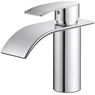 luxuskollektion FORIOUS Wasserhahn Bad Edelstahl Wasserfall