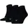 Quarter Socken 3er Pack Schwarz 43-46