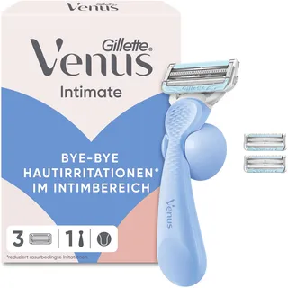 Gillette Venus Intimate Damen Rasierer zur Anpassung der Bikinizone + Ersatzklingen 3 St.