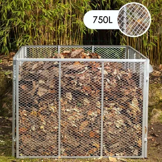 homebee 750L Metallkomposter verzinkt pulverbeschichtet Metall Komposter Garten