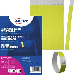 Avery Zweckform Avery-Zweckform TYVYW-50 Einlassband (L x B) 256 mm x 19 mm Klebestreifen 500St.