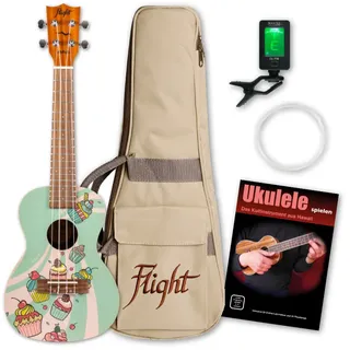 Flight AUC-33 Cupcake Konzert Ukulele Set
