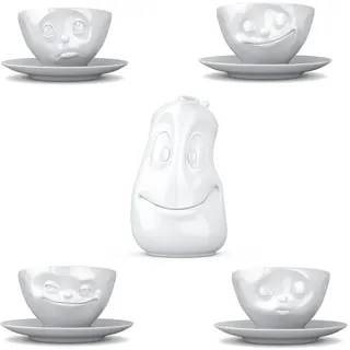 FIFTYEIGHT PRODUCTS Das lustige Tassen 5er Set mit Kaffeekanne