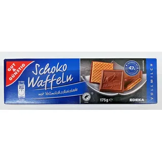 Edeka Schoko Waffeln mit Vollmilchschokolade 12x175 g Kekse