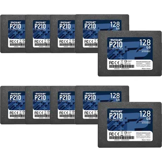 Patriot P210 SATA 3 128GB SSD, interner Solid-State-Laufwerk, 2,5 Zoll, 10er Packung, Menge von 10 - P210S128G2510