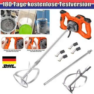 Day Plus - 3800W Rührwerk Mit Starken Farb Mörtelrührer Betonrührer Rührquirl Handrührwerk