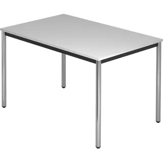 Hammerbacher Konferenztisch grau, chrom, 120,0 x 80,0 x 72,0 cm
