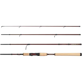 Abu Garcia Tormentor2 Reise-Spinnrute, leichte Angelrute mit 24T Carbon Blank, Korkgriff, kompaktes Design für Reisende Angler, Süß- und Salzwasser Raubfische, 2.44m 10-40g