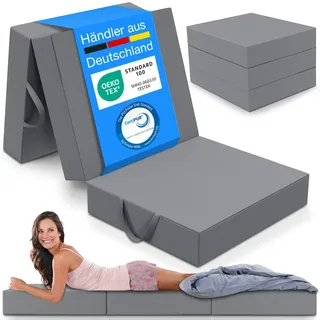 Eloneo Klappmatratze 15 cm dick, waschbar, versch. Größen & Farben, geeignet für Hausstauballergiker 1 St