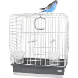 GarPet Vogelkäfig Wellensittichkäfig 160 x 110 x 50 cm grau