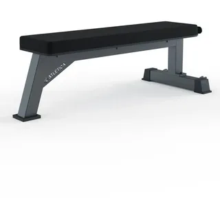 Atletica B1 Hantelbank - Leder | Flachbank Vertical Storage | Studio-Qualität schwarz No Size