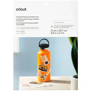Cricut cricutTM bedruckbare Aufkleberfolie für Schneideplotter transparent, 6 St.