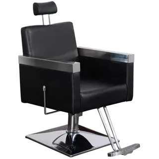 Barberpub Stuhl Barberpub Friseurstuhl mit Kopfstütze Kippbar 3021 (Packung), Mondern& industrial Stil schwarz