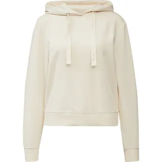 Comma, Sweatshirt mit Kapuze Schmucksteinchen Beige 44