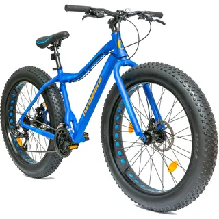 Fatbike 26 Zoll Damen Herren, Aluminium, Shimano, Scheibenbremsen, 26x4.0 Reifen