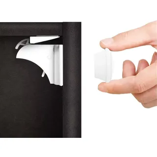 Norjews Magnetische Kindersicherung Schrank 10+2 | Schranksicherung mit Montagehilfe | Schubladensicherung unsichtbar | für Baby und Kinder