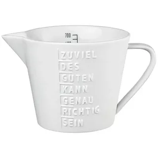 räder Messbecher Porzellan 700 ml weiß