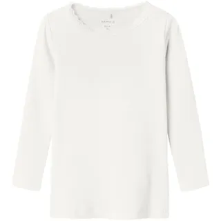 NAME IT Mädchen Nmfkab Ls Top Noos, Cloud Dancer, 92