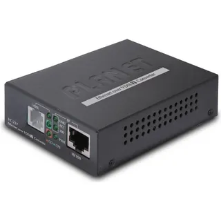 PLANET 10/100 Mbps Ethernet to VDSL2 Converter - 30a - Schwarz