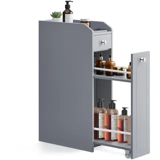 VASAGLE Badezimmerschrank mit Schubladen für Toilettenpapier schmal,