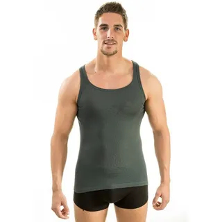 HERMKO Unterhemd 63000 63000 Herren Funktionsunterwäsche Unterhemd (Weitere Farben) grau D 4 = EU S