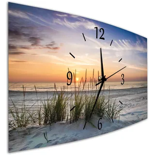 Bilder-Manufaktur BM Funk Quarz Wanduhr Funkwanduhr Funkwanduhren Funkuhr Funkuhren kein Ticken lautlos geräuschlos leise modern ohne Tickgeräusche groß XXL Wohnzimmer Küche 9648-1a SZ