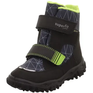 superfit HUSKY warm gefütterte Gore-Tex Schneestiefel, SCHWARZ/HELLGRÜN 0020, 29 EU