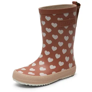 Bisgaard Fashion Rain Boot Sweethearts Braun/Weiß 32