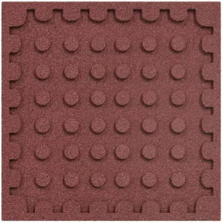 vidaXL Sturzschutzfliesen 50 x 50 cm Rot