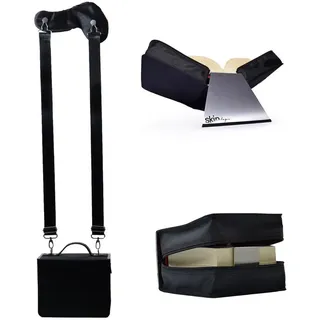 SKIN von Barth & Bauer HabersackSKIN Tasche BASIC Gr. XL in Onyx-Schwarz mit Tragegurt & Buchstütze