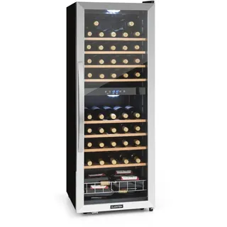 Klarstein Vinamour 54 Duo Weinkühlschrank 2 Zonen 148 Ltr 54 Fl Touch-Display