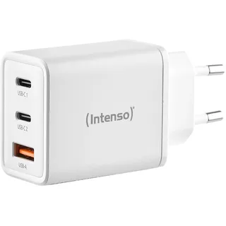 Intenso Power Adapter W65ACC GaN Ladegerät, Weiß