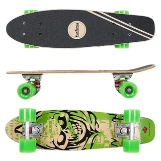 FunTomia Miniskateboard Mini-Board Skateboard mit Mach1 ABEC-9 Kugellager aus Ahornholz grün