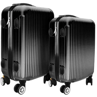 Hti-Living High Level Koffer-Set 2-tlg. schwarz