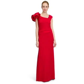 Vera Mont Abendkleid Damen figurbetont Volant rot XXXL (48)