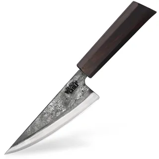 Black Chili Gemüsemesser | Griff: Ebenholz | 13 cm Carbonstahl Klinge | Extrem scharf und langlebig | Kochmesser für Gemüse | Küchenmesser klein & Schneidemesser | JALAPENO-13