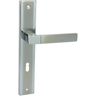 Domino Türgriff 72 Drückergarnitur BB-Buntbart Edelstahl Chrom/Nickel