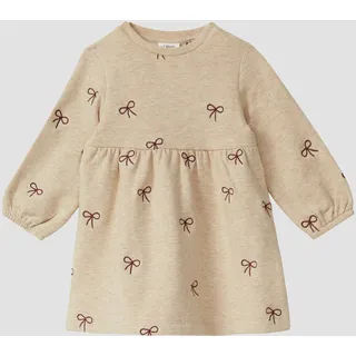 s.Oliver Kuscheliges Sweatkleid mit Stickerei - beige - 80
