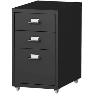 [en.casa] Kökar Schubladenschrank 48 x 28 x 41 cm schwarz