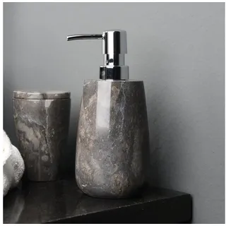 wohnfreuden Seifenspender Marmor Seifenspender Cara schwarz, 30833 schwarz